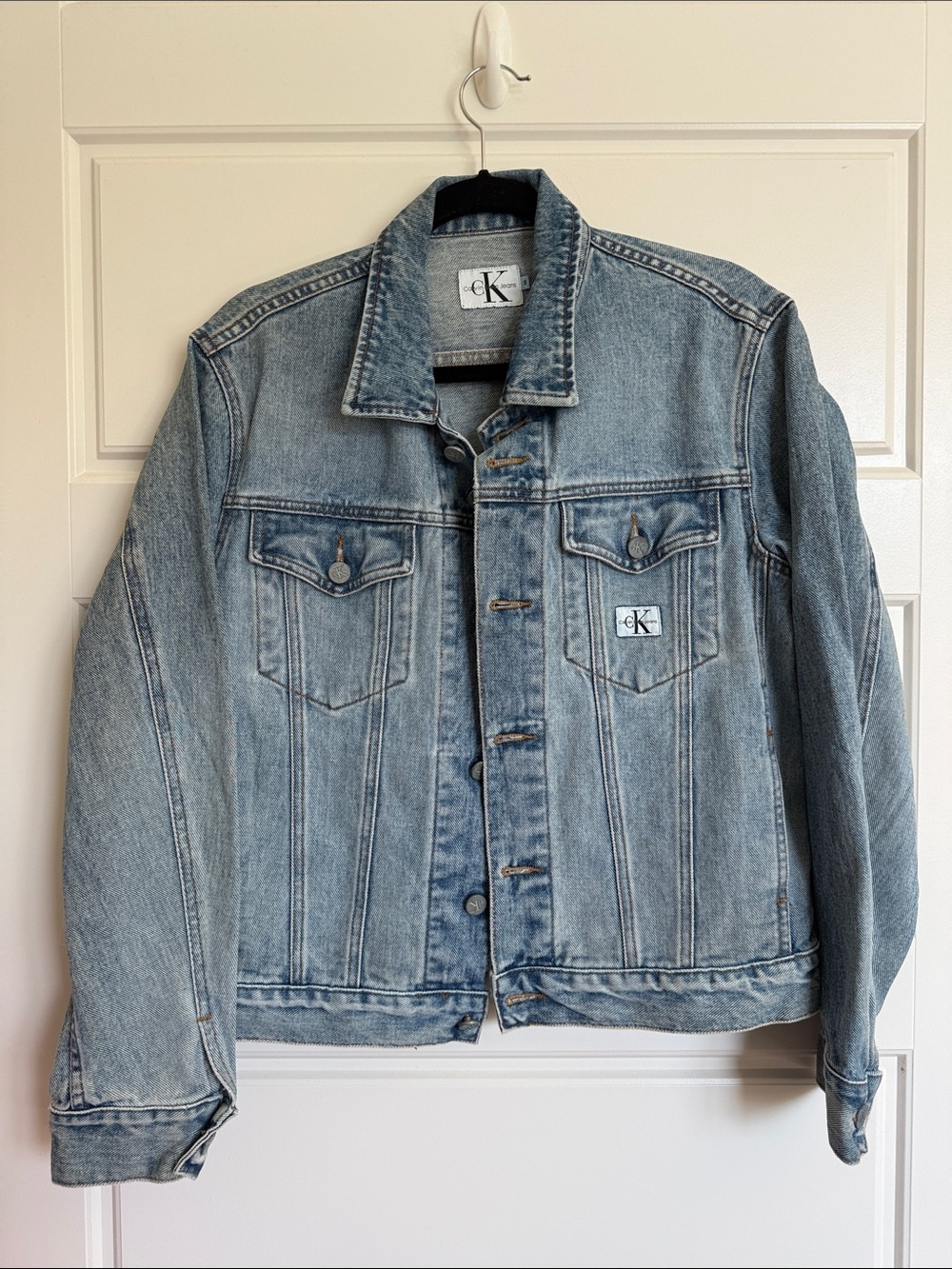 Calvin Klein Light Blue Denim Jacket - Womens Classic